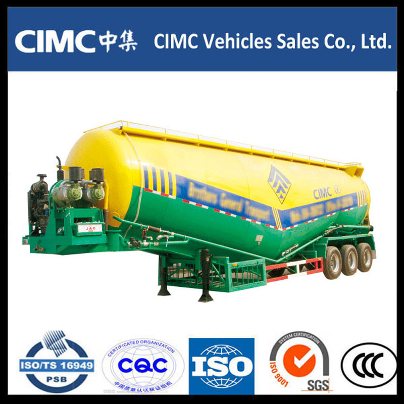 Forró értékesítés CIMC Bulk Cement Powder Tank Semi Trailer
