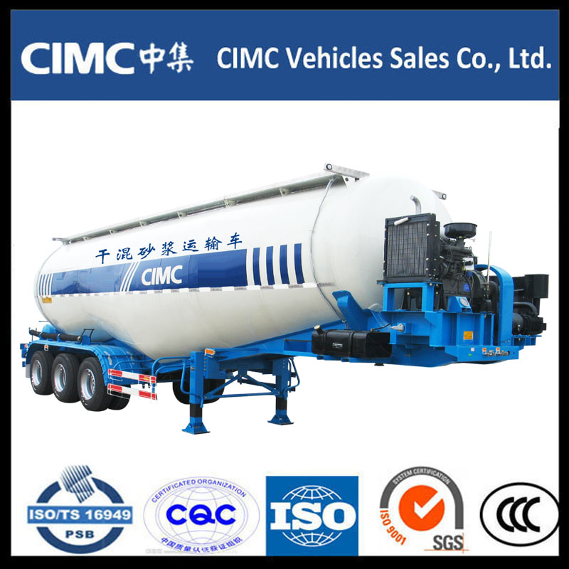 Forró értékesítés CIMC Bulk Cement Powder Tank Semi Trailer
