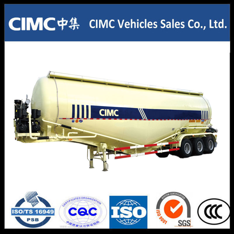 Forró értékesítés CIMC Bulk Cement Powder Tank Semi Trailer