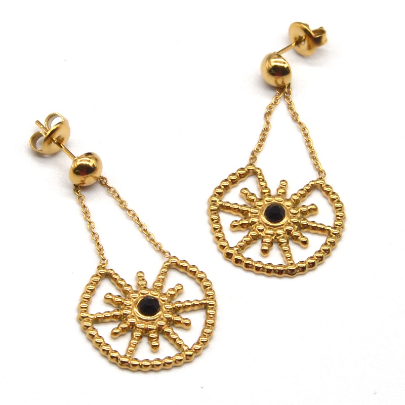 Rozsdamentes acélból készült női női modellek medálokkal, fülbevalókkal, bájos munkával a fiatal nők számára. Kína Ruifanbao ékszergyár