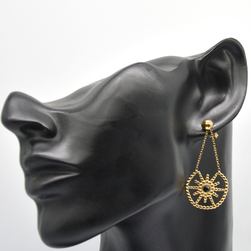 Rozsdamentes acélból készült női női modellek medálokkal, fülbevalókkal, bájos munkával a fiatal nők számára. Kína Ruifanbao ékszergyár