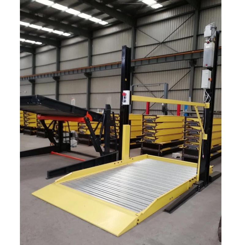 Osztott oszlopok Két Post Hydraaulic car Parking Lift háztartási sztereó garázsokhoz