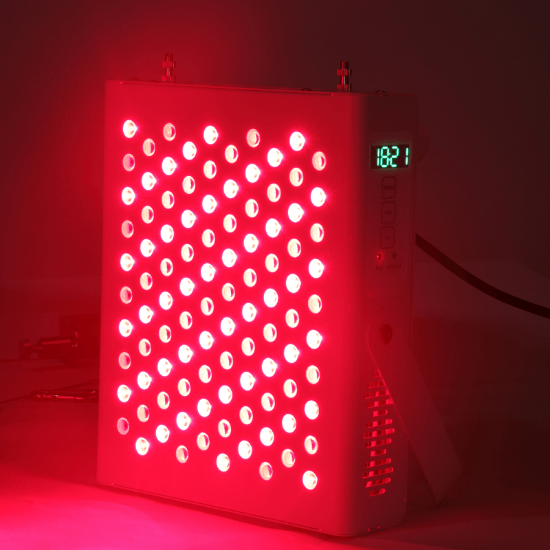 RD500 piros 660 nm-es és közeli infravörös 850 nm-es otthoni fényterápiás lámpák, 500 W-os hordozható LED-terápiás fény a bőr- és fájdalomcsillapításra