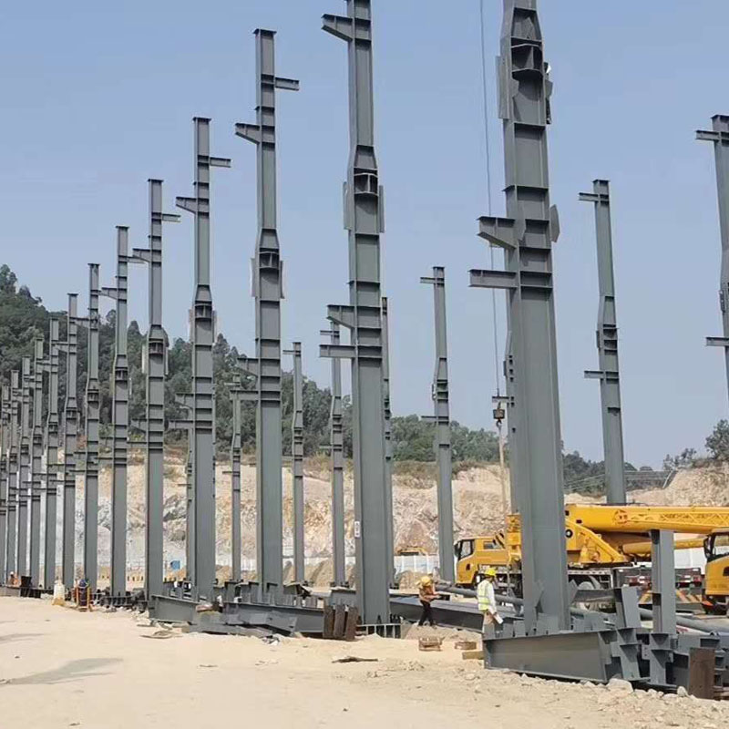 Steel Structure Frame Commercial Office Building, Strukturális Steel Truss Prefab Construction with draction