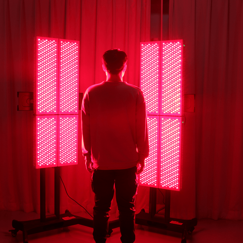 Otthon Két ember vörös fényterápia 660nm 850nm - közeli infravörös terápiás fény PDA vörös terápiás fénygyártó