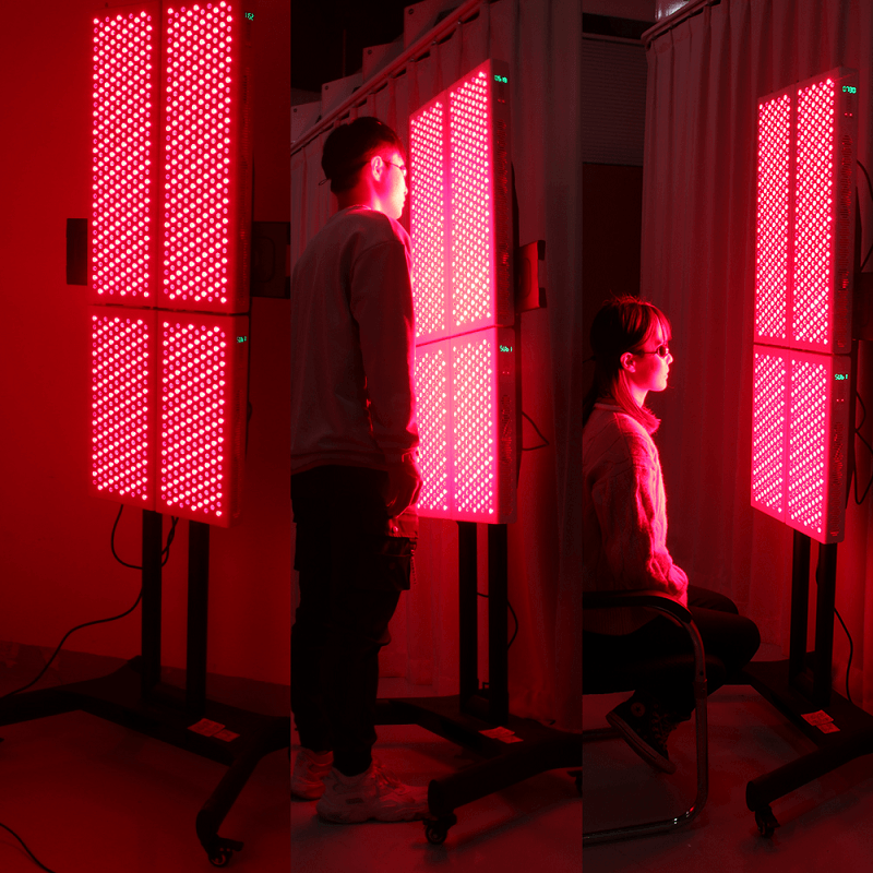 RD1500 + RD1000 teljes test vörös LED fényterápiás panel eszközök a szépségszalonban használatos infravörös fényterápia 660nm FDA
