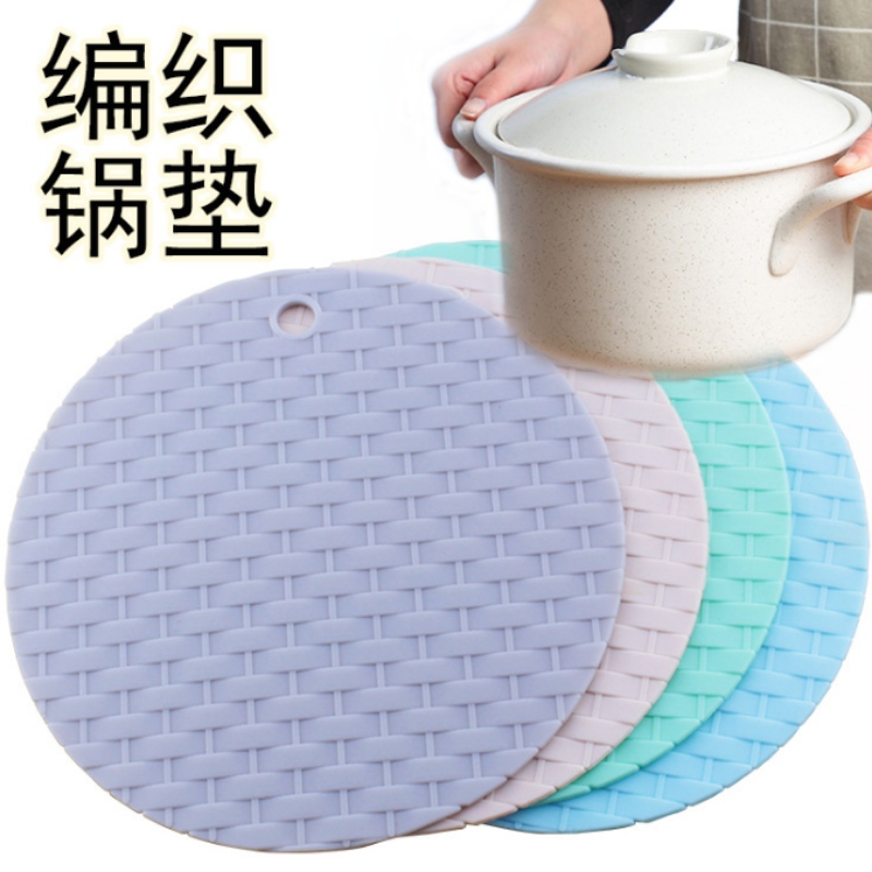 Kerek szőtt edényszőnyeg