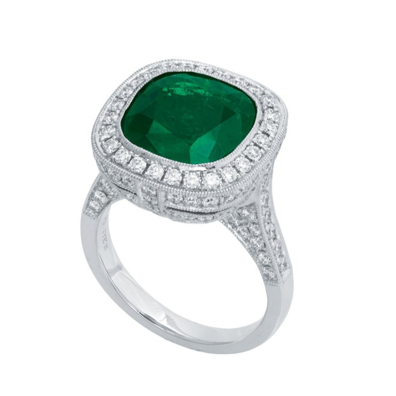 Női európai és amerikai stílusú egyszerű légkörű fészekkarmos készlet cirkon 925 ezüst gyűrű Kína Ruifanbao ékszerfeldolgozó gyár