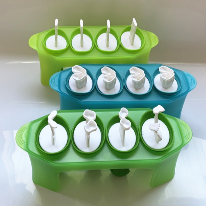 Új koponya fagylalt modell vadember zombi modell szilikon popsicle konzollal DIY kézi fagylalt penész