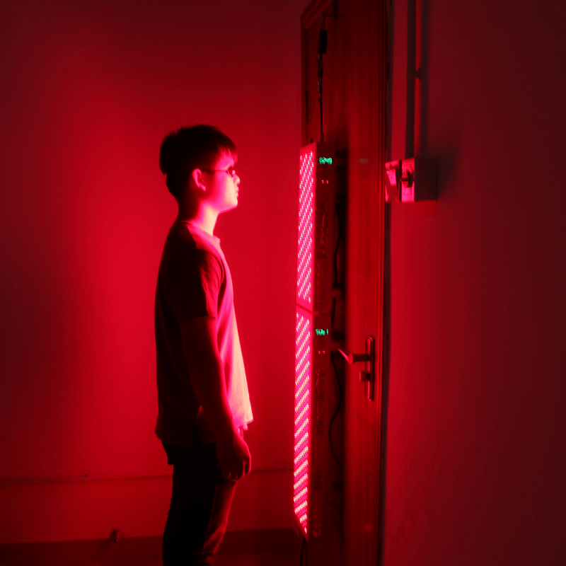 Ajtó melletti függesztés Teljes test vörös infravörös fényterápia 850 nm otthoni használatra FDA orvosi minőségű eszközök RD1500 RD1000 hozzáadása