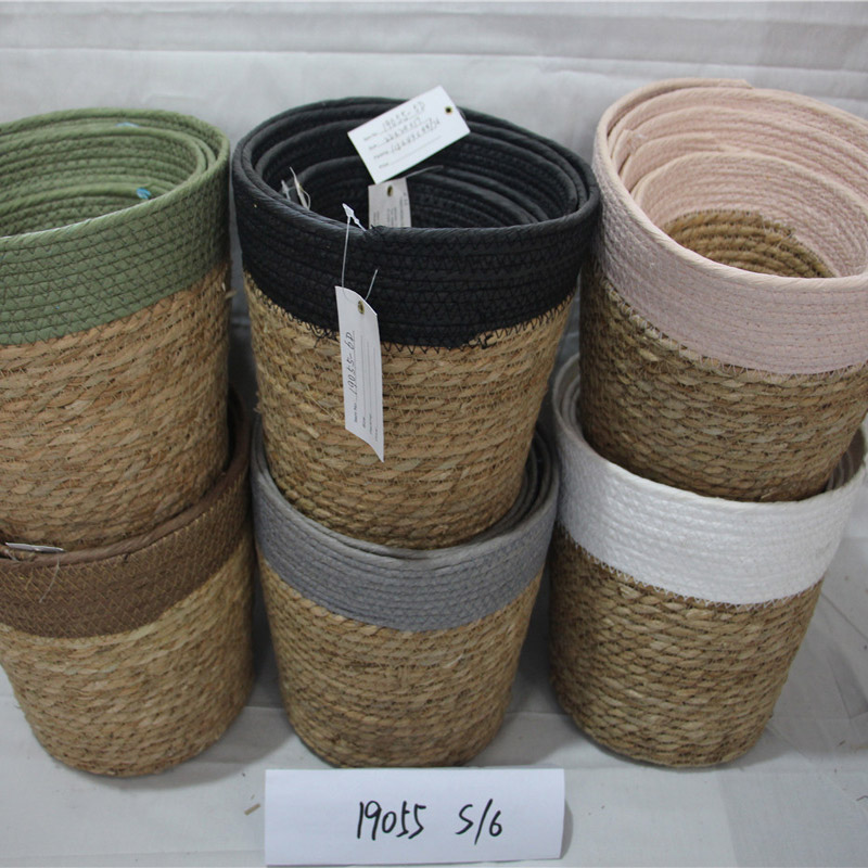 Új kivitelű, kézzel készített tartós PE rattan ovális kenyér tároló kosár