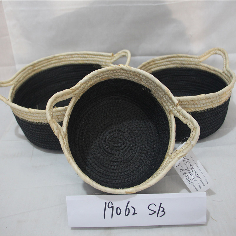 Klasszikus Design Custom Color Small Plastic Rattan Basket Storage