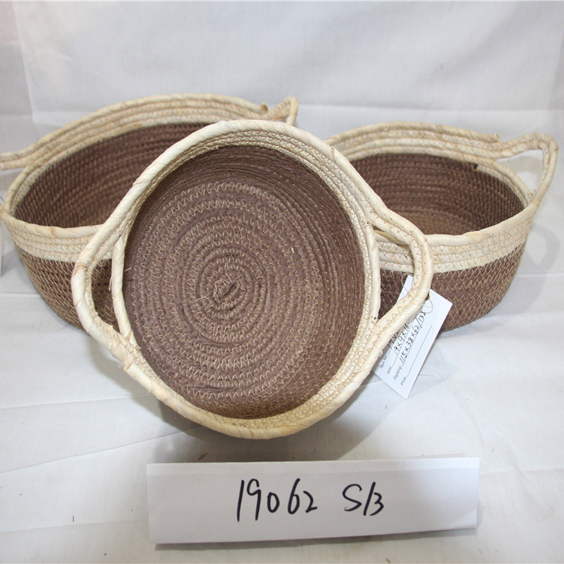 Klasszikus Design Custom Color Small Plastic Rattan Basket Storage