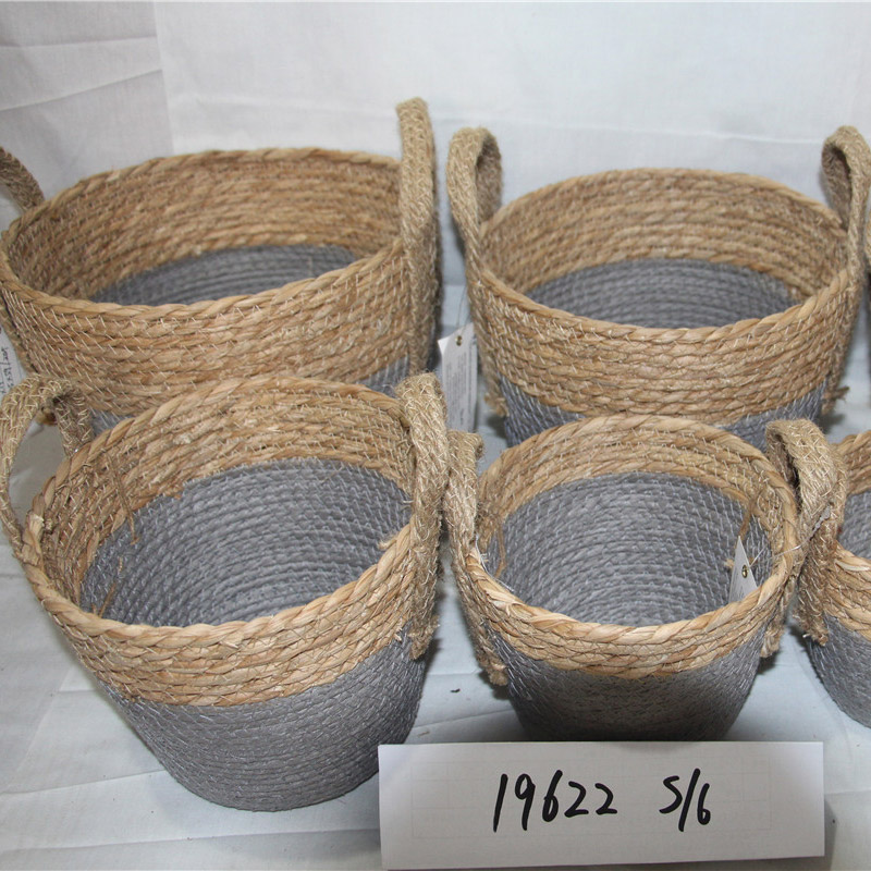 Nagyon jó divat szalma kosár és tároló kosár otthoni dekorációhoz