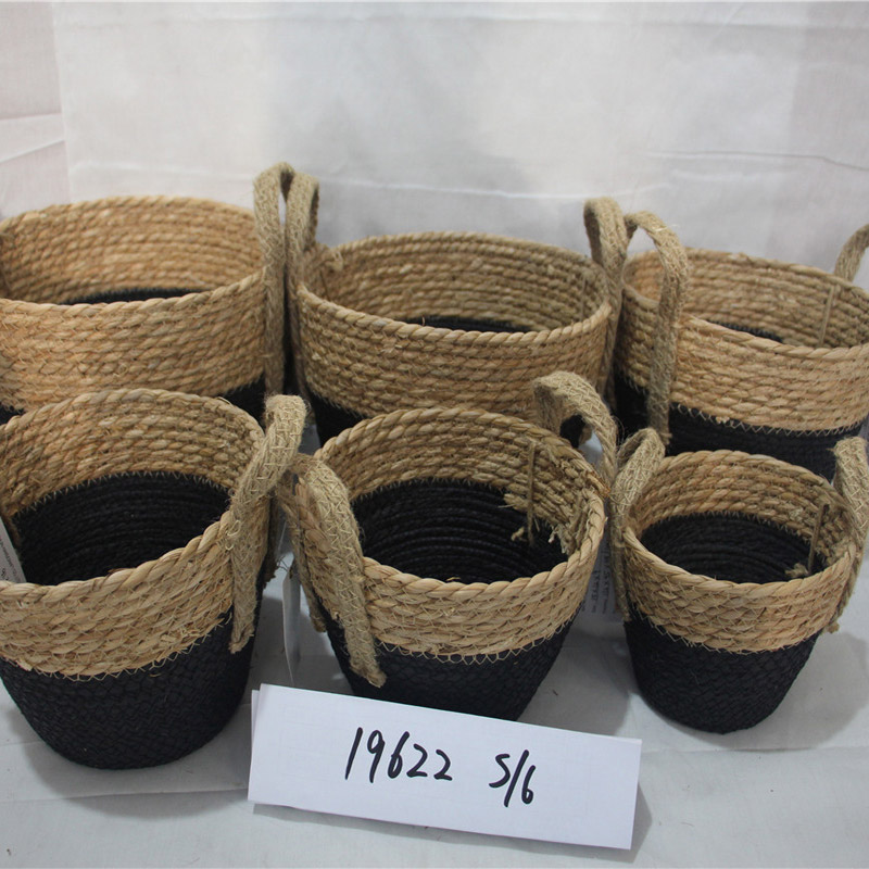 Nagyon jó divat szalma kosár és tároló kosár otthoni dekorációhoz