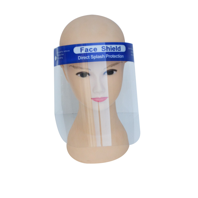Fröccsenésgátló arc átlátszó műanyag biztonsági védőrácsos arcvédő arcvédő