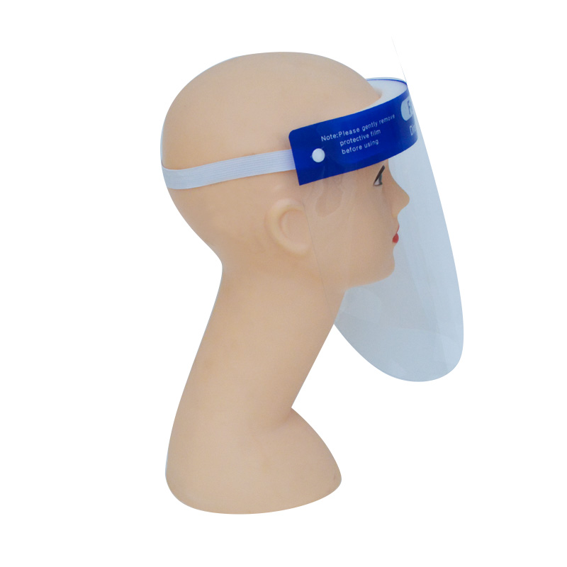 Fröccsenésgátló arc átlátszó műanyag biztonsági védőrácsos arcvédő arcvédő