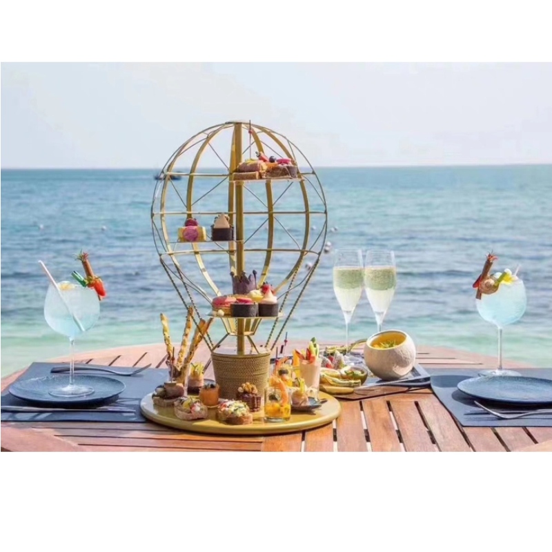 Háromrétegű gyümölcsös tálca, gyümölcs, desszert, zöldségtároló rekesz