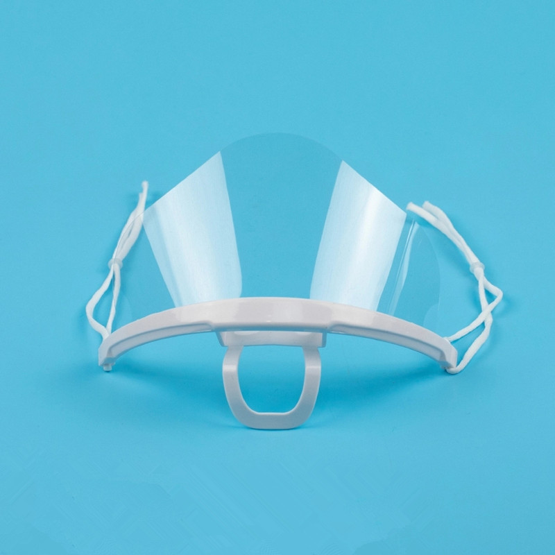 Fröccsenésgátló tiszta mosoly nyitott szájú műanyag pajzs orra és szája a szépségért