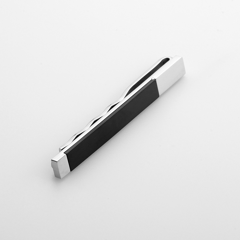 Nagykereskedelmi férfi rozsdamentes acél kéttónusú nyakkendő kapcsok