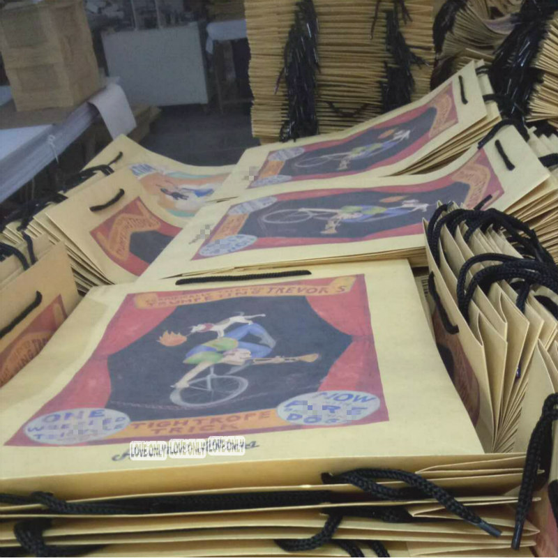 Kraft papírzacskók vásárláshoz