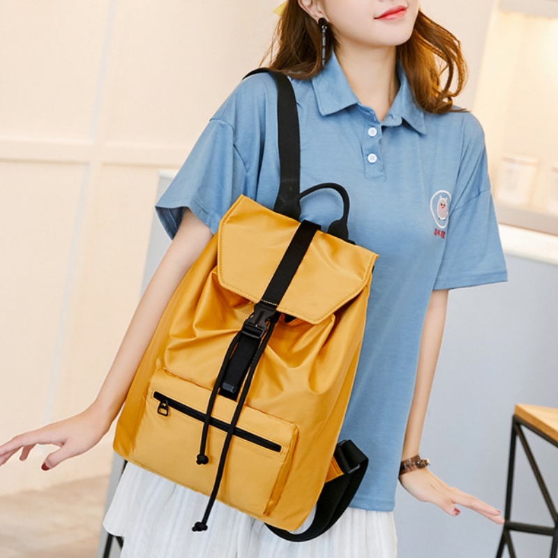 Új egyszínű divat hétköznapi ruha, tizenévesek és lányok számára, mikroszálas egyszínű utazási hátizsákkal