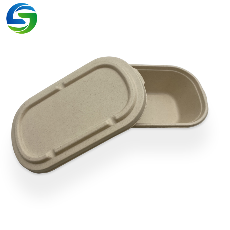 Környezetbarát eldobható saláta tál