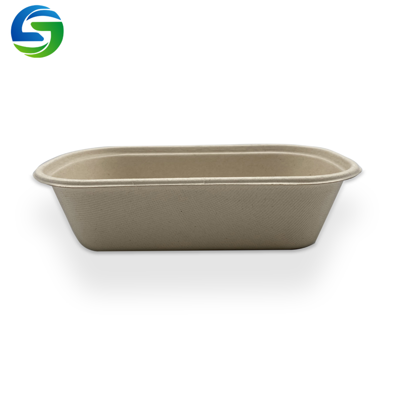 Környezetbarát eldobható saláta tál