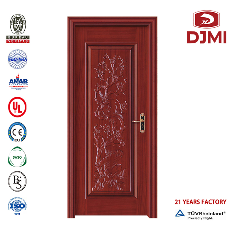 Olcsó vízálló tűzálló új WPc Plastic Composite Glass Film Coated Urface Engraingg Surface fined Fa Double Leaf Wood Vener Door Skin Custommed Hot Sale Bathir Controm Glass Exterior Solid Wood Door