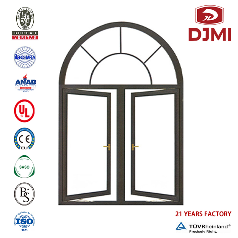 Sound Insulation Windown China Gyár Új Vak Belső Dupla Üveg Alumínium Profil Swing Windows Veranda Windows Hot Exing Wooden Arch Aluminium Windows Sale Casement With Grill Design for Ausztrália Burglar Proof Window