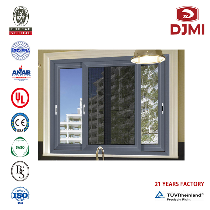 Multifunkcionális Fiber Mosquito Net Low-E Glass Sliding Window Aluminium Professzionális helyhez kötött gyártó Üvegvágó ablak Új Design Fix Small for Ventilion Sluiding Window