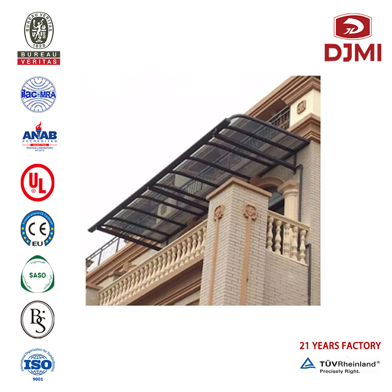 Professzionális Outdoor Shed Villa Carport with Arched Ruf Draf Carport Canopy New Design Awning Polycarbonate Sheet Carport Canopy Brand New Terrace Canopy Flat Ruof Carports Carport