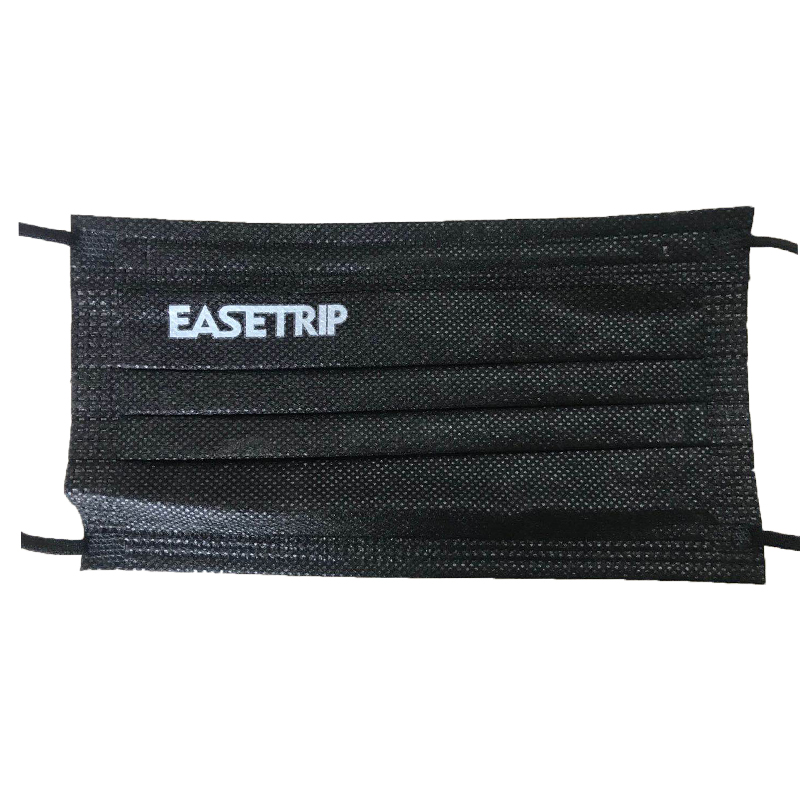 3-rétegű arcmaszk, egyszerhasználatos nem orvosi maszk, HD-01Black-3black