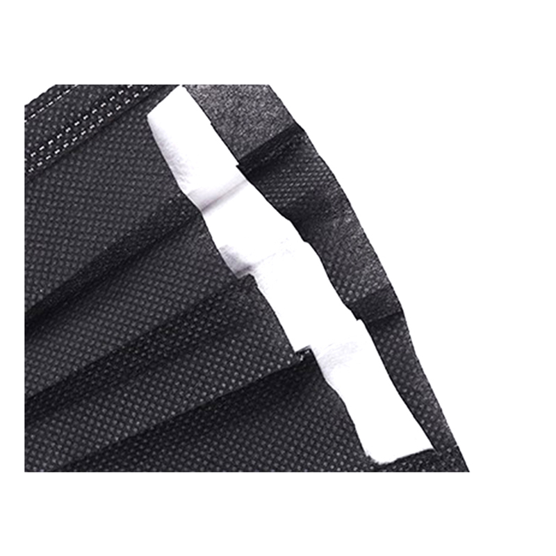 3-rétegű arcmaszk, egyszerhasználatos nem orvosi maszk, HD-01Black-2black