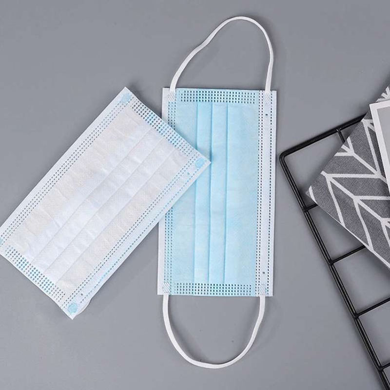 3-rétegű arcmaszk, egyszerhasználatos nem orvosi maszk, HD-01Blue