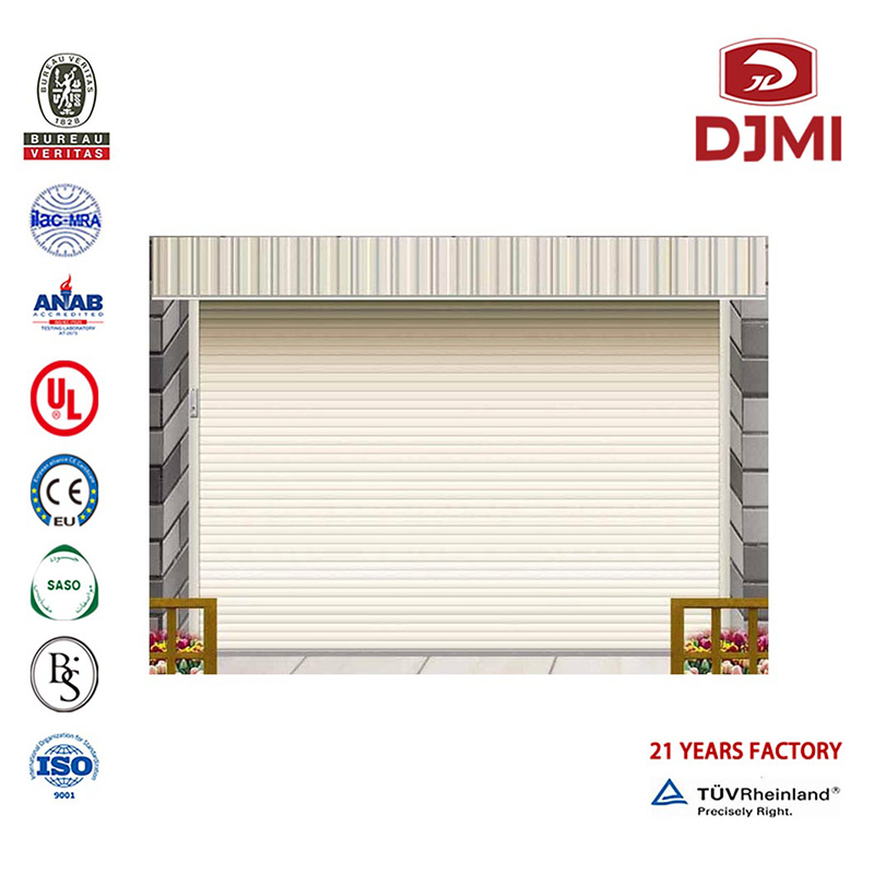 Többfunkciós Alumínium Rolling Door Commercial Garage Doors Professional Electric Aluminium Roller Double Door Rezidential Garage Doors New Design Double Layer Slat Aluminium Roller Metal Building Garage Doors Section Doors