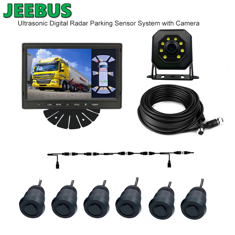 Ultrahangos Digital Visual Radar Parking Sentor Monitor System with Reverse Camera for Bus Coach