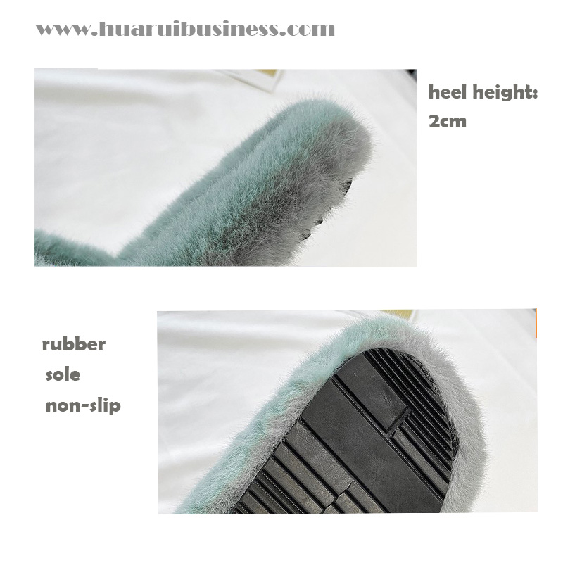 Plüsspapucs, fuffett, szőrszínű lapos papucs, házi papucs napraforgóval