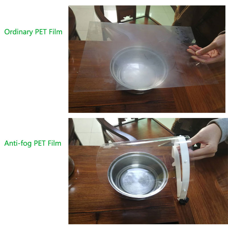 CEN EN Liquid Splash Prevention Shields Arcátló Outdoor Face Shield PET Hard Plastic Face Shield