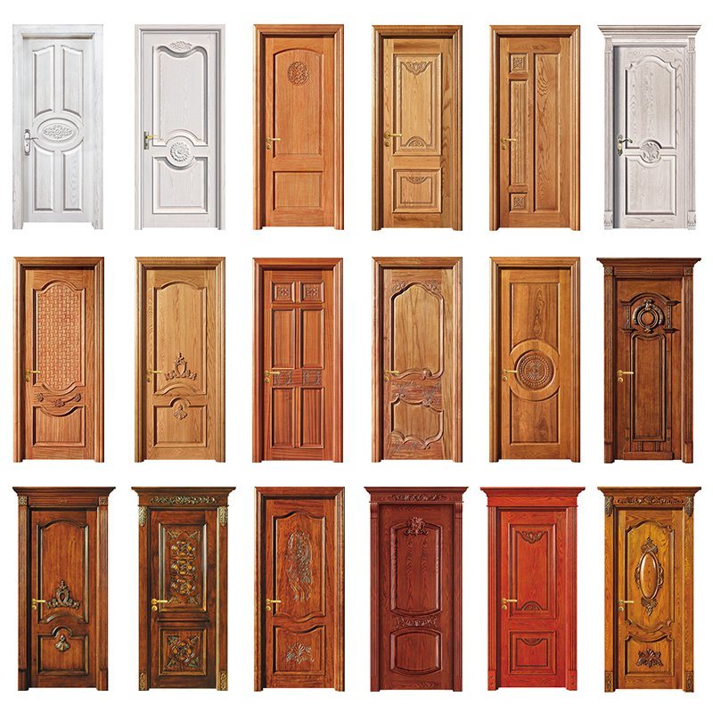 High Quality with Architrade European Wood Bedroom Wood Out Cheap High Quality Wood Doors Design Natural Panel Solid Wood Door Custom Interior Doors Imagen Sling Laminated Panel Wood Door