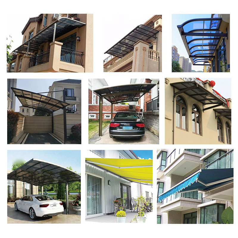 Professzionális Outdoor Awning Carport Cars Garage New Design Window Awnings Aluminium Frame Metal Carport Pergola Brand New Outdoor Carport Aluminum Polycarbonaccarpott Pergola Shelter Carports