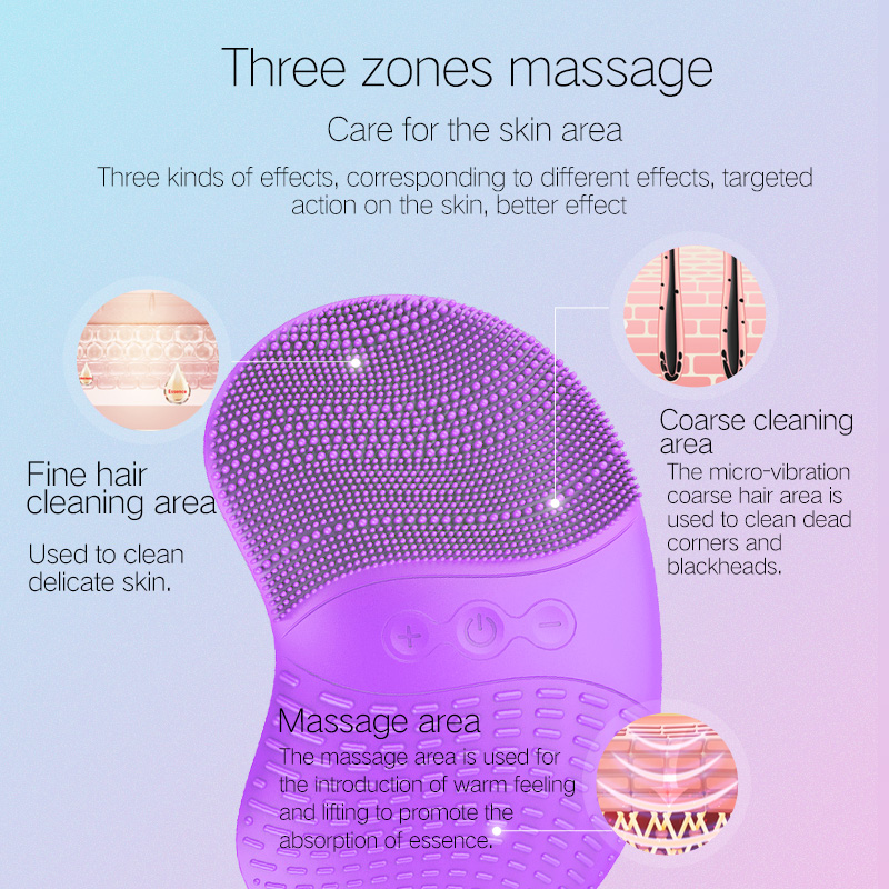 Arc és testkefe Spa Tisztító rendszer Elektromos hámlasztó arc tisztító kefe