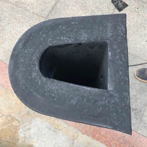 Félkörkörkörös alakú defensa Marina dokk gumi lökhárító, négyszögletes lökhárító