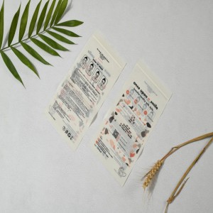 Egyedi biológiailag lebomló komposztáló, kis cipzár zsák