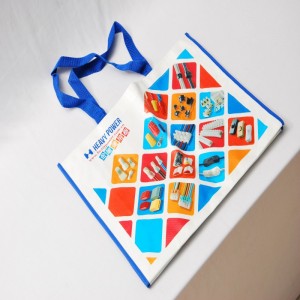 Tartós, újrahasználható, darabolt kilincses bevásárlótáskák