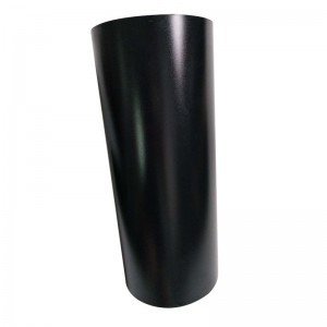 Tűzgátló energiaszigetelő film Fekete tűzálló PC film Hőálló jegesedésű szigetelő fólia alakítható ki.