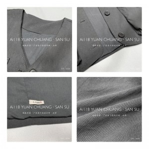 Laza kialakítás Minimalista stílusos, hétköznapi mellény Szilárd színű pamut és ágynemű túlméretezett 18539 mellény