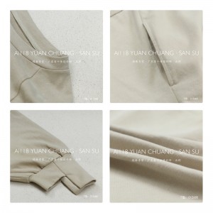 Laza elrendezés Minimalista Keretgalléros stílus Szorított ingujj stílus Alkalmi Szilárd színű pamut és ágynemű túlméretezett 12685 pulóverek