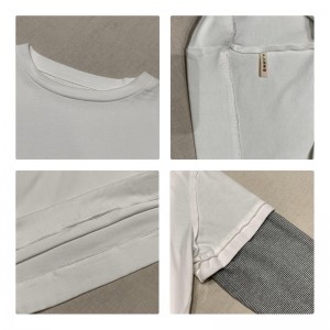 Laza elrendezés Minimalist Round Collar stílusban Kevert ujjak stílusban Alkalmi Szilárd színű pamut és textília túlméretezett 12700 pulóverek