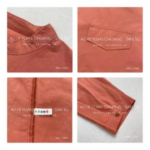 Laza elrendezés Minimalista stílusos, átlagos, szilárd színű, csíkos, túlméretezett 17833 körgalléros ing